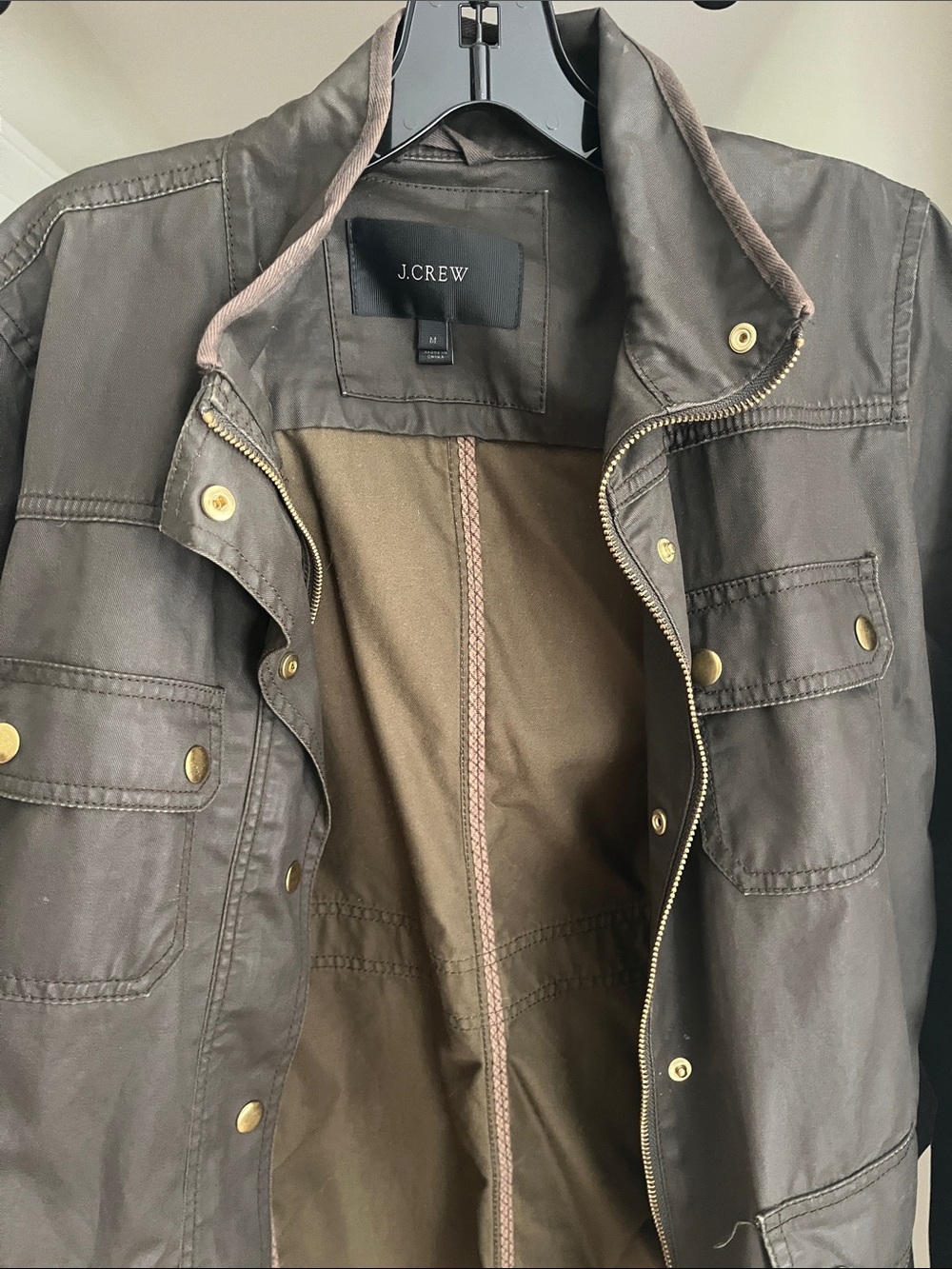 J. Crew Brown Cotton Utility Field Jacket